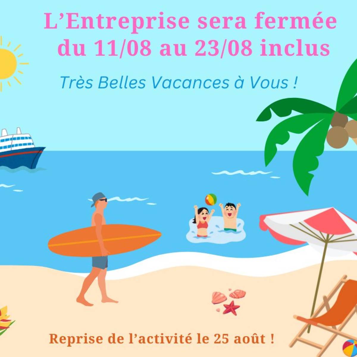 Vacances d'été 2025 pour Artemis